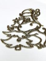 Елочное украшение "Бычок с ёлкой" в ассортименте, 120*120*3 мм