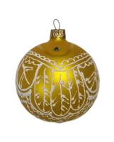 Шар "Морозное кружево", 85 мм., в подарочной упаковке