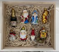 Набор "Праздник Новый год 7", в подарочной деревянной упаковке