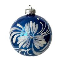 Шар "Жасмин" синий, 85 мм., в подарочной упаковке