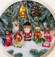 Набор "Лесные гости. Ретро"  в подарочной деревянной упаковке