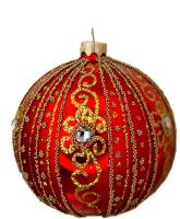 Шар "Графика 2351/2", серия "ВС", 100 мм., в подарочной упаковке