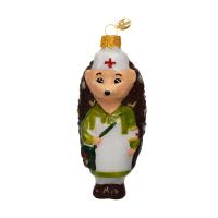 Ёлочное украшение "Ёжик-медсестра", в подарочной упаковке, h-11 см