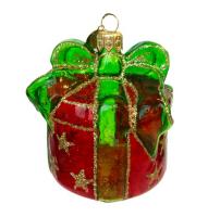 Ёлочное украшение "Праздничный подарок", серия "ВС", в подарочной упаковке, h-7,5 см