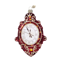 Ёлочное украшение "Часы настенные", в подарочной упаковке, h-15 см