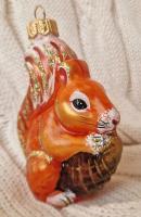 Ёлочное украшение "Лесная белочка", в подарочной упаковке, h-11 см