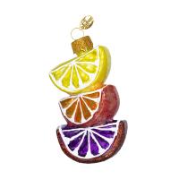 Ёлочное украшение "Дольки цитрусовые", в подарочной упаковке, h-10 см