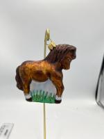 Ёлочное украшение "Конь в траве", в подарочной упаковке, h- 8 см