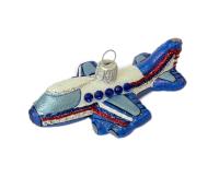 Ёлочное украшение "Самолет 1", в подарочной упаковке, h-3,5 см