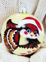 Шар "Воробушек", 80 мм., в подарочной упаковке