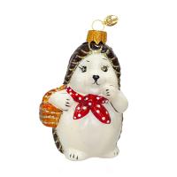 Ёлочное украшение "Ёжик с корзинкой" 1, в подарочной упаковке, h- 11 см