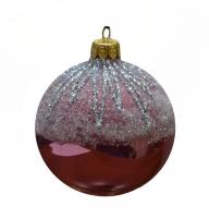 Шар "Заснеженный", 85 мм., в подарочной упаковке Шар "Заснеженный", 85 мм., в подарочной упаковке