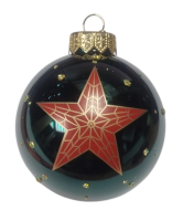 Шар "Кремлевская звезда 1", 65 мм., в подарочной упаковке