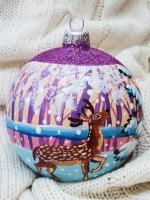 Шар "Олень", 100 мм., в подарочной упаковке