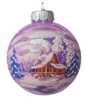 Шар "Зимний вечер" , 80 мм, в подарочной упаковке