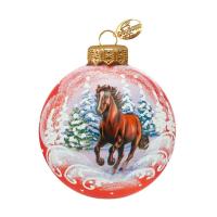 Шар "Лошадка быстрая" 1, 100 мм., в подарочной упаковке