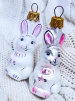 Елочное украшение "Малыш крольчонок 3" (Символ года), в подарочной упаковке, h-6 см