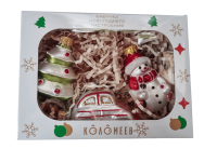 Набор ёлочных игрушек "Сказка" 9, из 3 фигурок, в подарочной упаковке