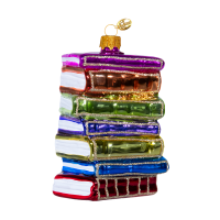 Ёлочное украшение "Стопка книг", в подарочной упаковке, h-8 см