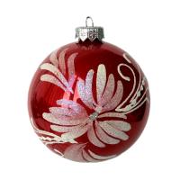 Шар "Жасмин" красный, 85 мм., без упаковки