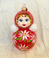 Ёлочное украшение "Неваляшка", в подарочной упаковке h-12 см