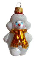 Ёлочное украшение "Зимний снеговик 1", в подарочной упаковке h- 8,5 см