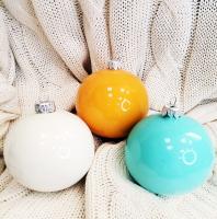 Шар "Опаловый" цвета в ассортименте, 85 мм., без упаковки