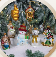 Набор "Зимний. Ретро"  в подарочной деревянной упаковке