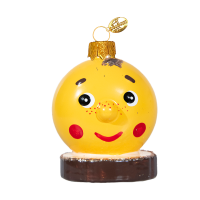 Ёлочное украшение "Колобок-мальчик", в подарочной упаковке, h-  6 см