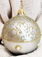 Шар "Жемчужный 2", 85 мм., в подарочной упаковке