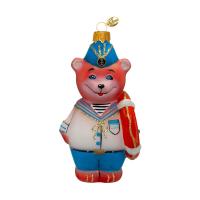 Ёлочное украшение "Мишка - моряк"1, в подарочной упаковке, h- 12 см