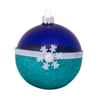 Шар "Бирюзовый перелив 8", серия "ВС", 85 мм., без упаковки