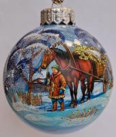 Шар "Мгновение в деревне", 100 мм., в подарочной упаковке