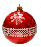 Шар "Плетение 8", 85 мм., в подарочной упаковке Шар "Плетение 8", 85 мм., в подарочной упаковке