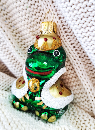 Ёлочное украшение "Лягушка - царевна", в подарочной упаковке h-9 см