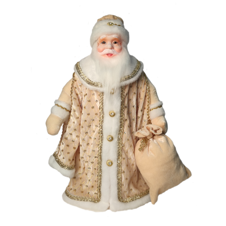 Игрушка - кукла мягконабивная "Дед Мороз Царский Золотой 2", 50 см в упаковке 